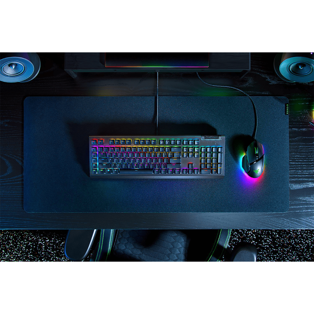 Razer BlackWidow V4 X - Green Switch - US - Black Mechanical Gaming Keyboard in Qatar Razer BlackWidow V4 X - Green Switch - US - Black Mechanical Gaming Keyboard in Qatar
